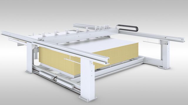 Лифтовая версия имеет стандартную высоту подъема стола для высокой пропускной способности материала.