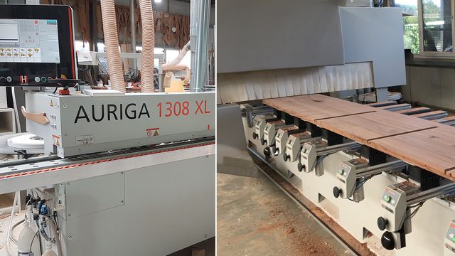 Ссылки Riedinger из Bühl использует Auriga и CNC Pro-Master 5-axle от HOLZHER Ссылки Riedinger из Bühl очень доволен краем и станком с ЧПУ