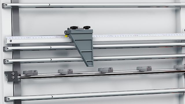 Ручной дисплей размеров для установки длины в вертикальном разрезе